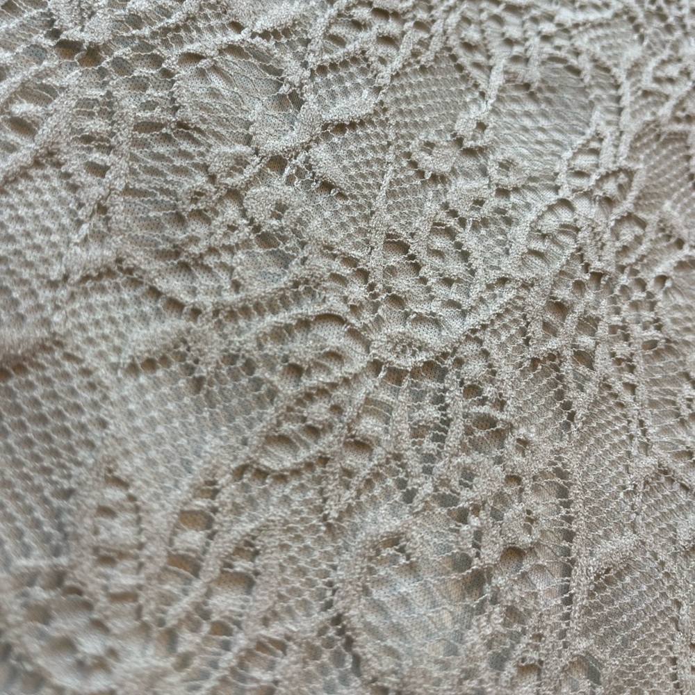 Lace Off-white fitted mini skirt Small Zara - Picture 4 of 16
